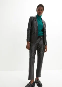 bonprix Blazer en cuir d’agneau nappa|Femme Premium|Blazers