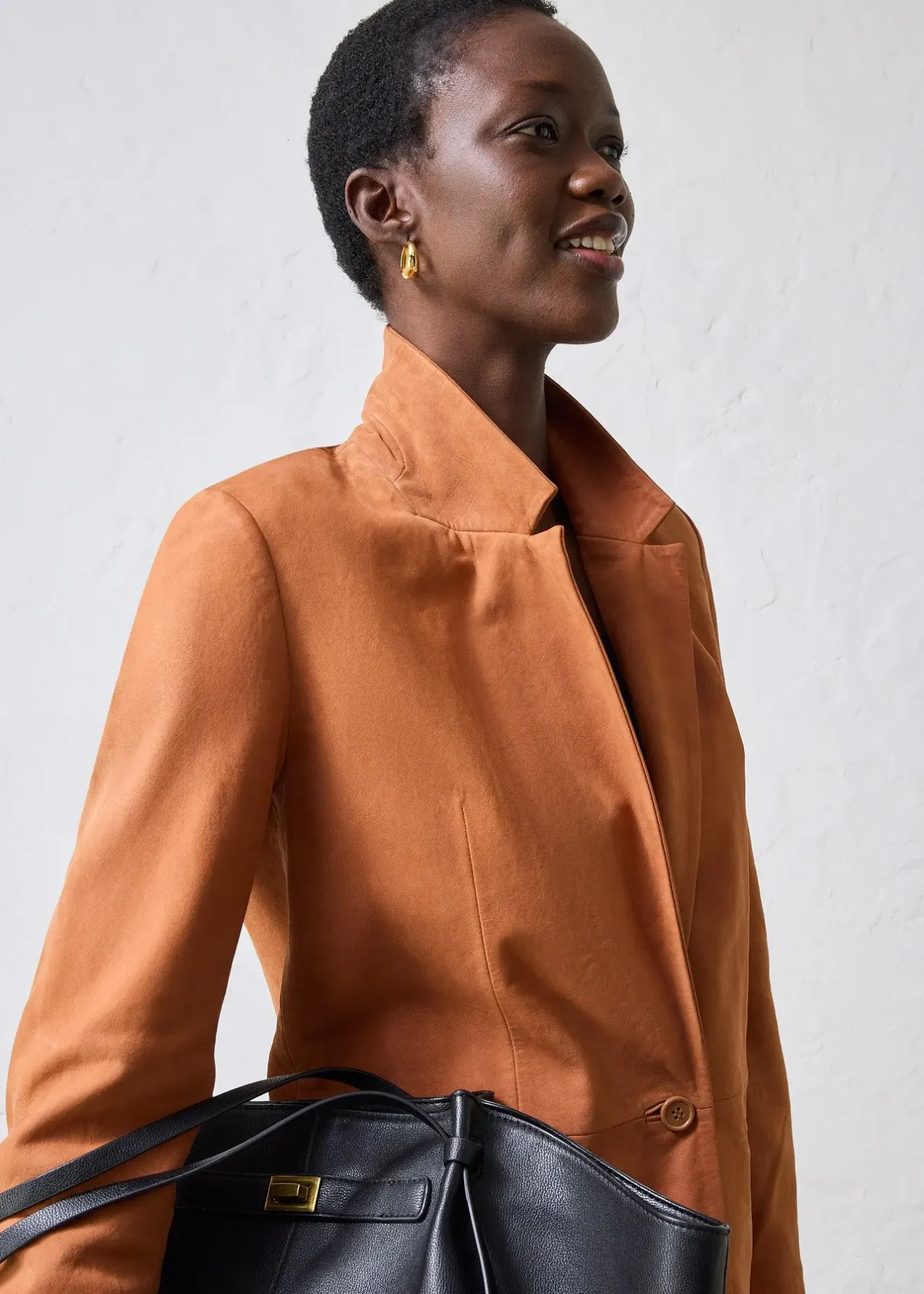 bonprix Blazer en cuir velours|Femme Premium|Blazers