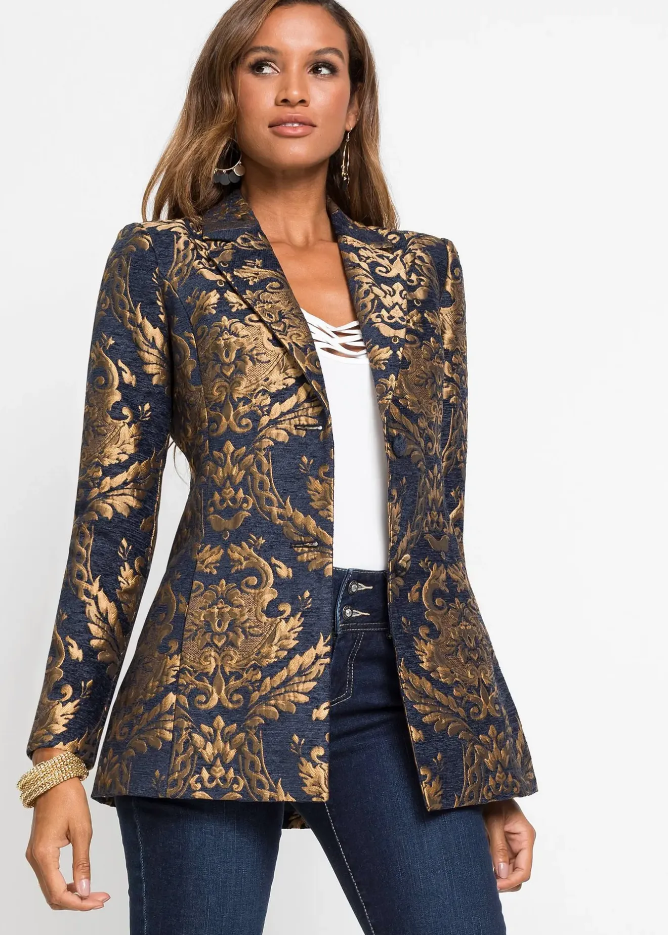 Femme bonprix Mode Festive|Blazers|Blazer en jacquard brillant