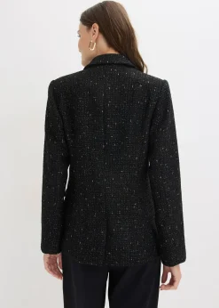 Femme bonprix Blazers|Blazer en maille bouclette à boutonnage double