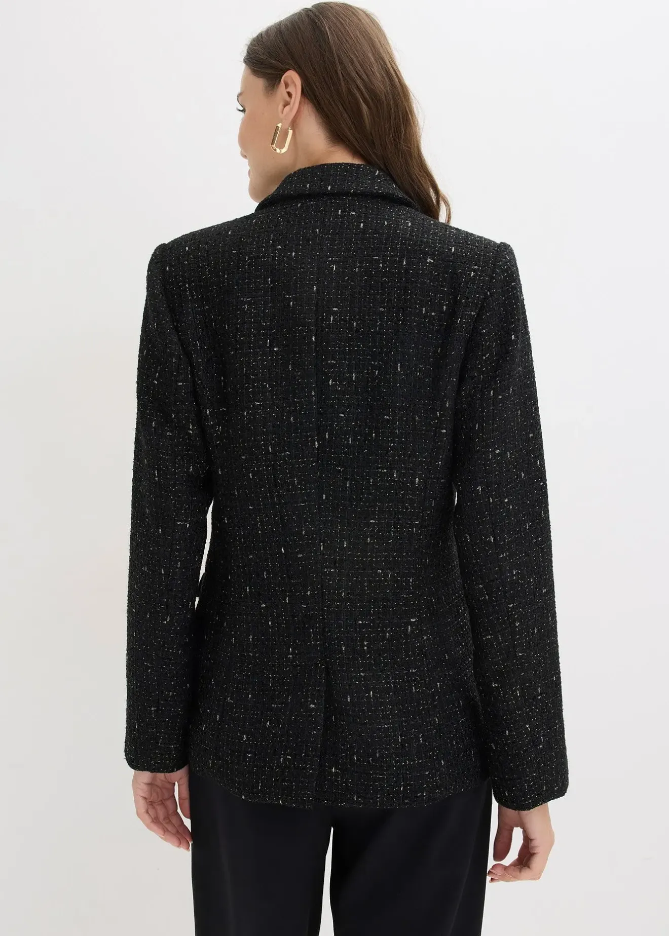 Femme bonprix Blazers|Blazer en maille bouclette à boutonnage double
