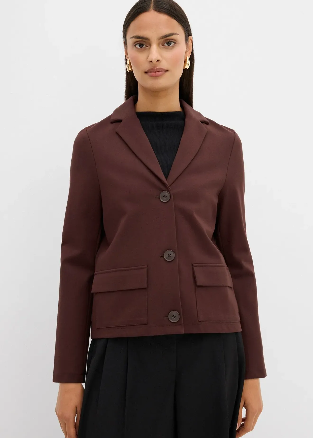 bonprix Blazer en Punto di Roma|Femme Blazers|Sweats