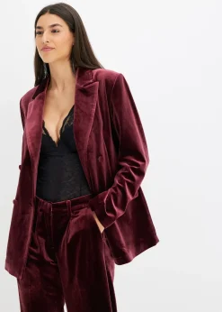 Femme bonprix Blazers|Blazer en velours doux