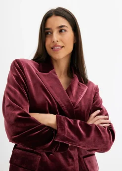 Femme bonprix Blazers|Blazer en velours doux