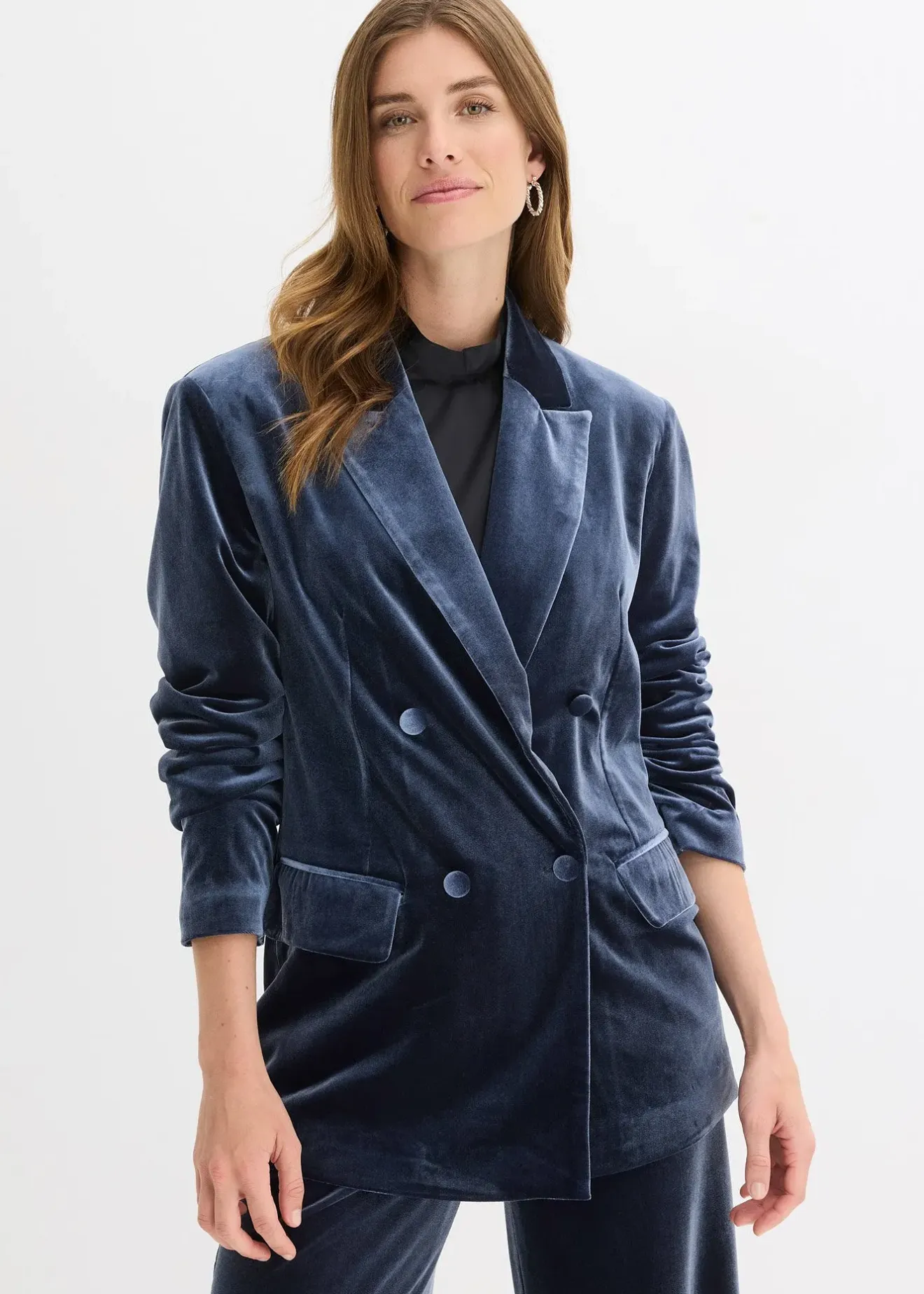 bonprix Blazer en velours doux|Femme Blazers
