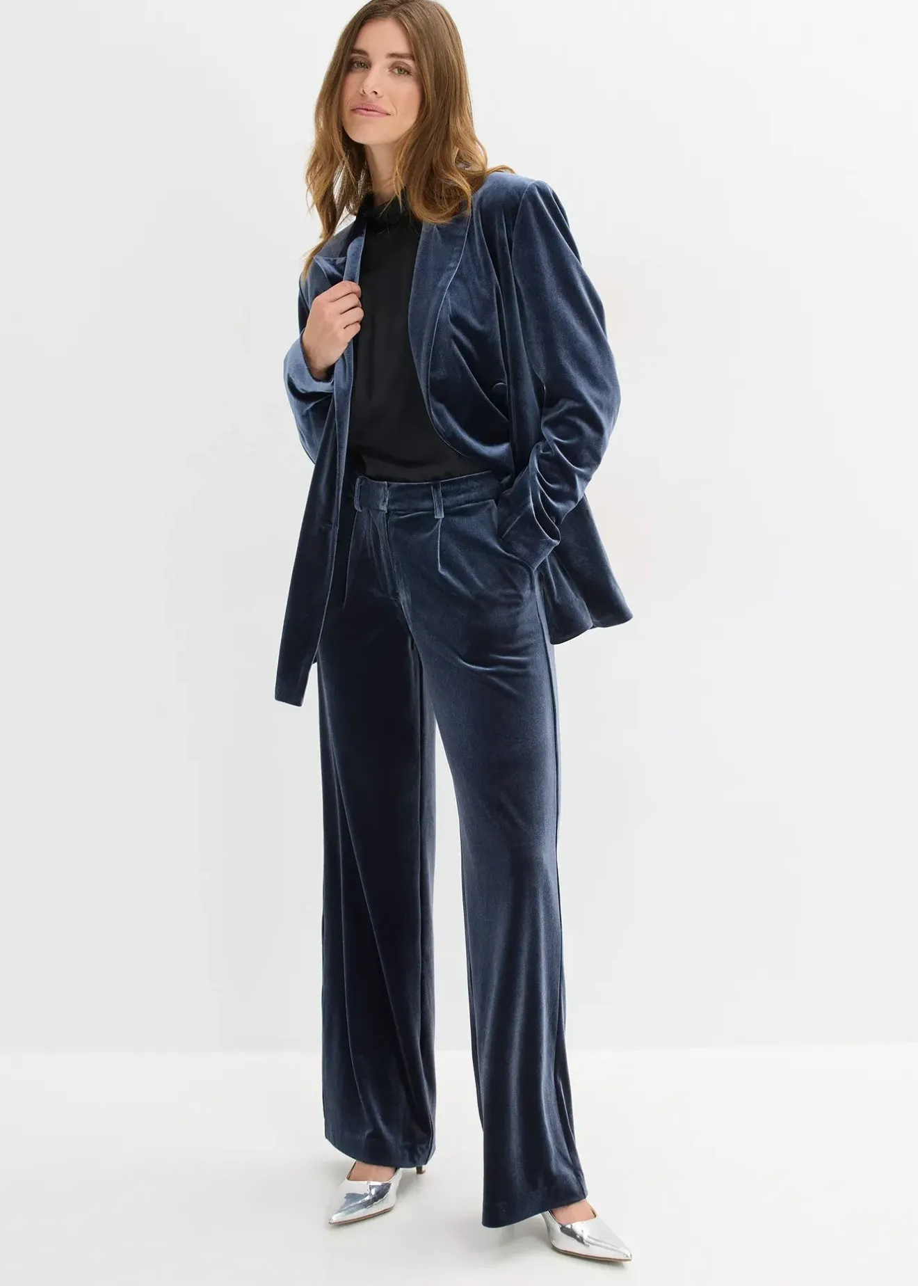 bonprix Blazer en velours doux|Femme Blazers