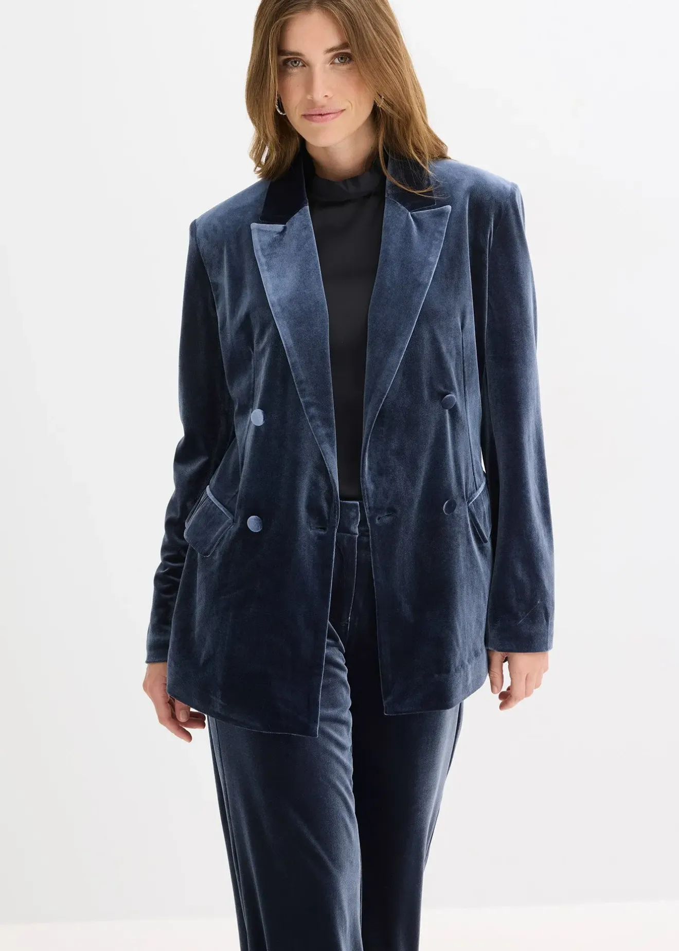 bonprix Blazer en velours doux|Femme Blazers