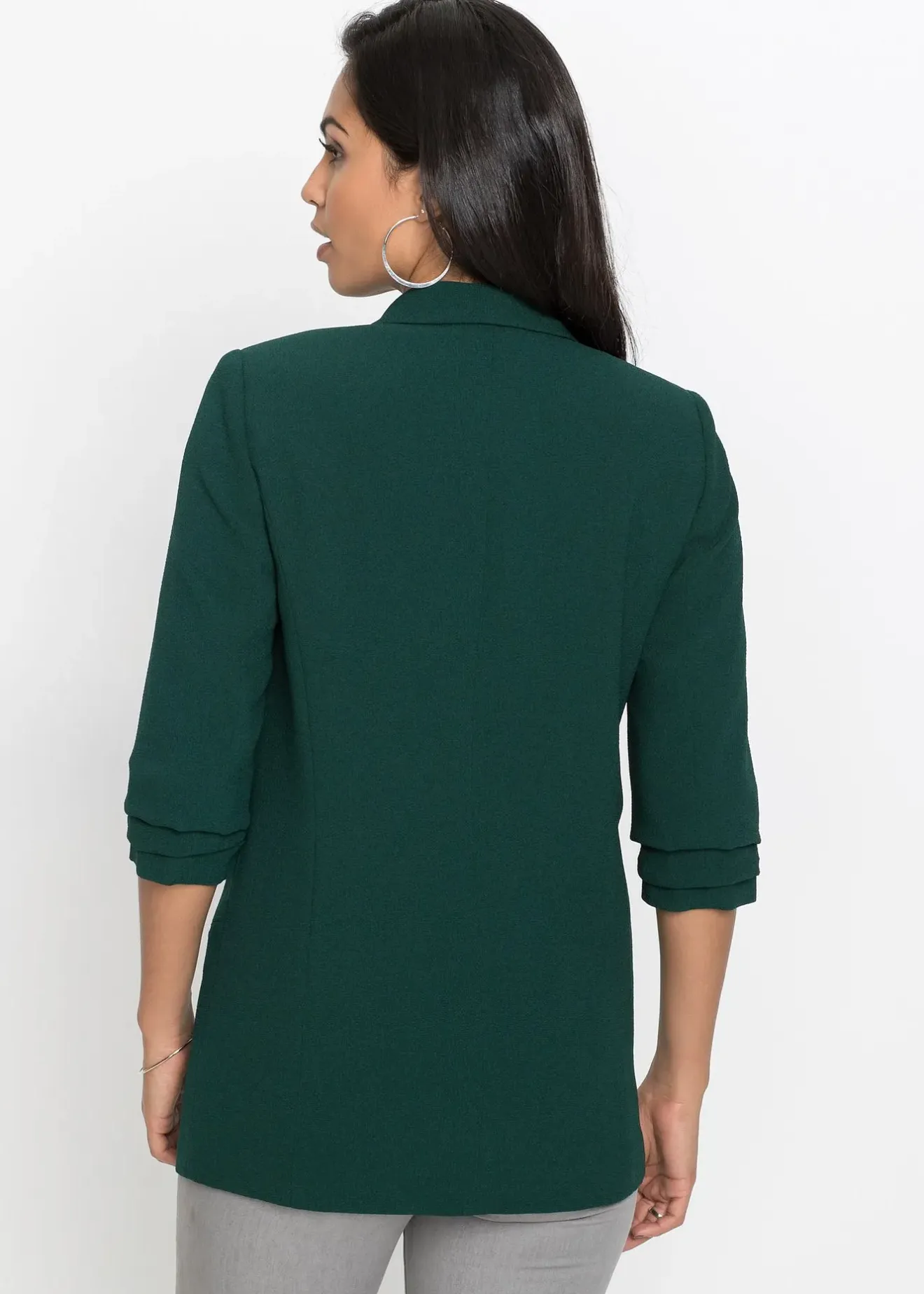 bonprix Blazer long à manches drapées|Femme Blazers