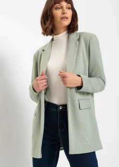 Femme bonprix Blazers|Blazer long en jersey avec poches