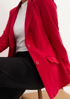 Femme bonprix Blazers|Blazer long en jersey coton