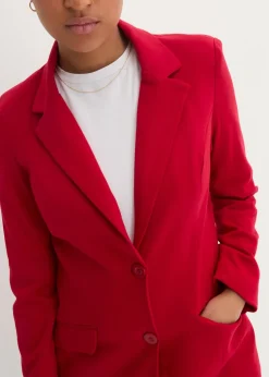 Femme bonprix Blazers|Blazer long en jersey coton