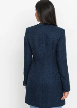 Femme bonprix Blazers|Blazer long en maille bouclée
