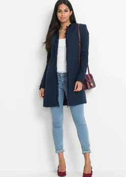 Femme bonprix Blazers|Blazer long en maille bouclée