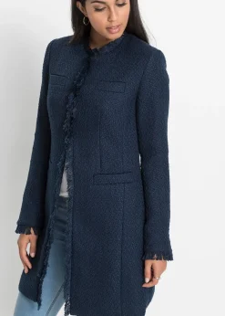 Femme bonprix Blazers|Blazer long en maille bouclée