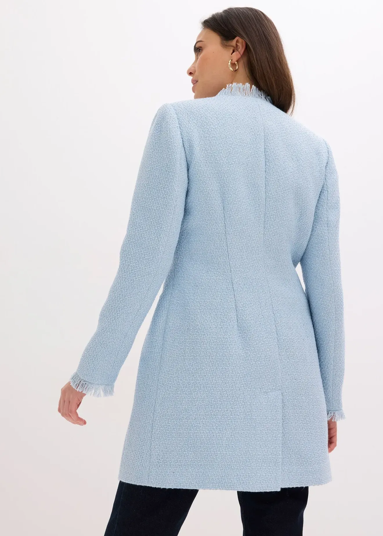 Femme bonprix Blazers|Blazer long en maille bouclée