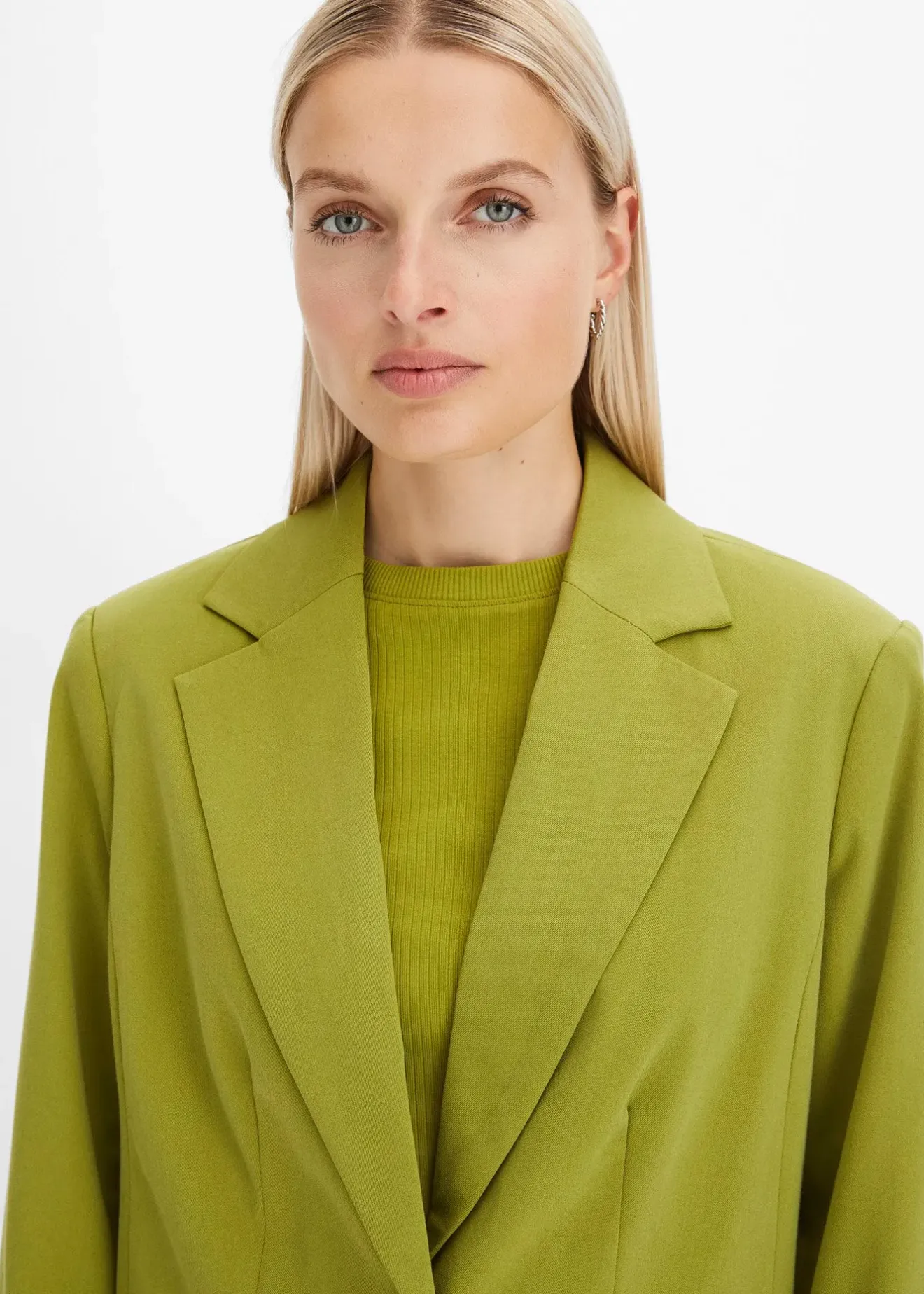 bonprix Blazer long en viscose mélangée|Femme Blazers