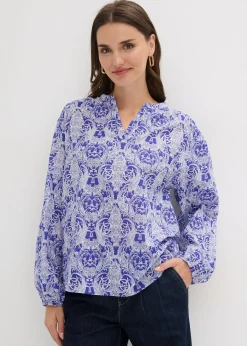 bonprix Blouse 100% coton|Femme Chemisiers