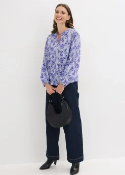 bonprix Blouse 100% coton|Femme Chemisiers