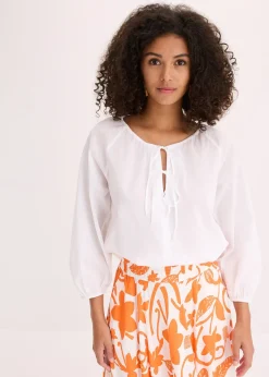 bonprix Blouse 100% coton|Femme Chemisiers