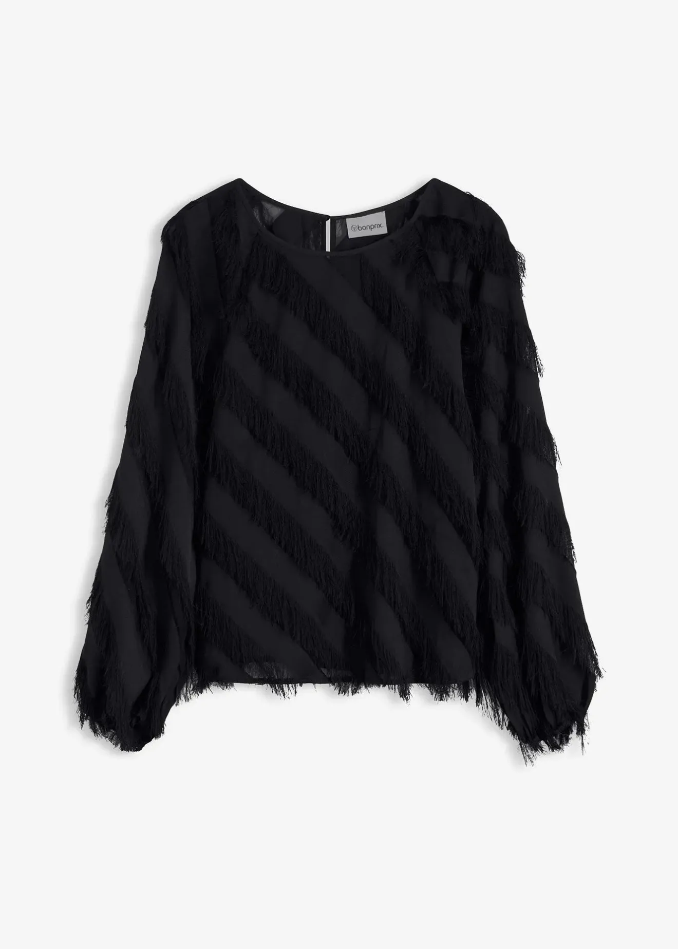 bonprix Blouse à détails frangés|Femme Chemisiers