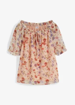 bonprix Blouse à encolure Bardot|Femme Chemisiers