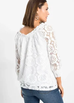 bonprix Blouse à manches ballon|Femme T-Shirts & Tops