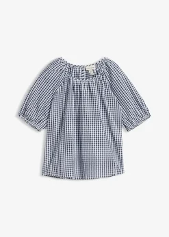 Femme bonprix Chemisiers|Blouse à manches courtes 100% coton