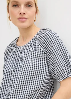 Femme bonprix Chemisiers|Blouse à manches courtes 100% coton