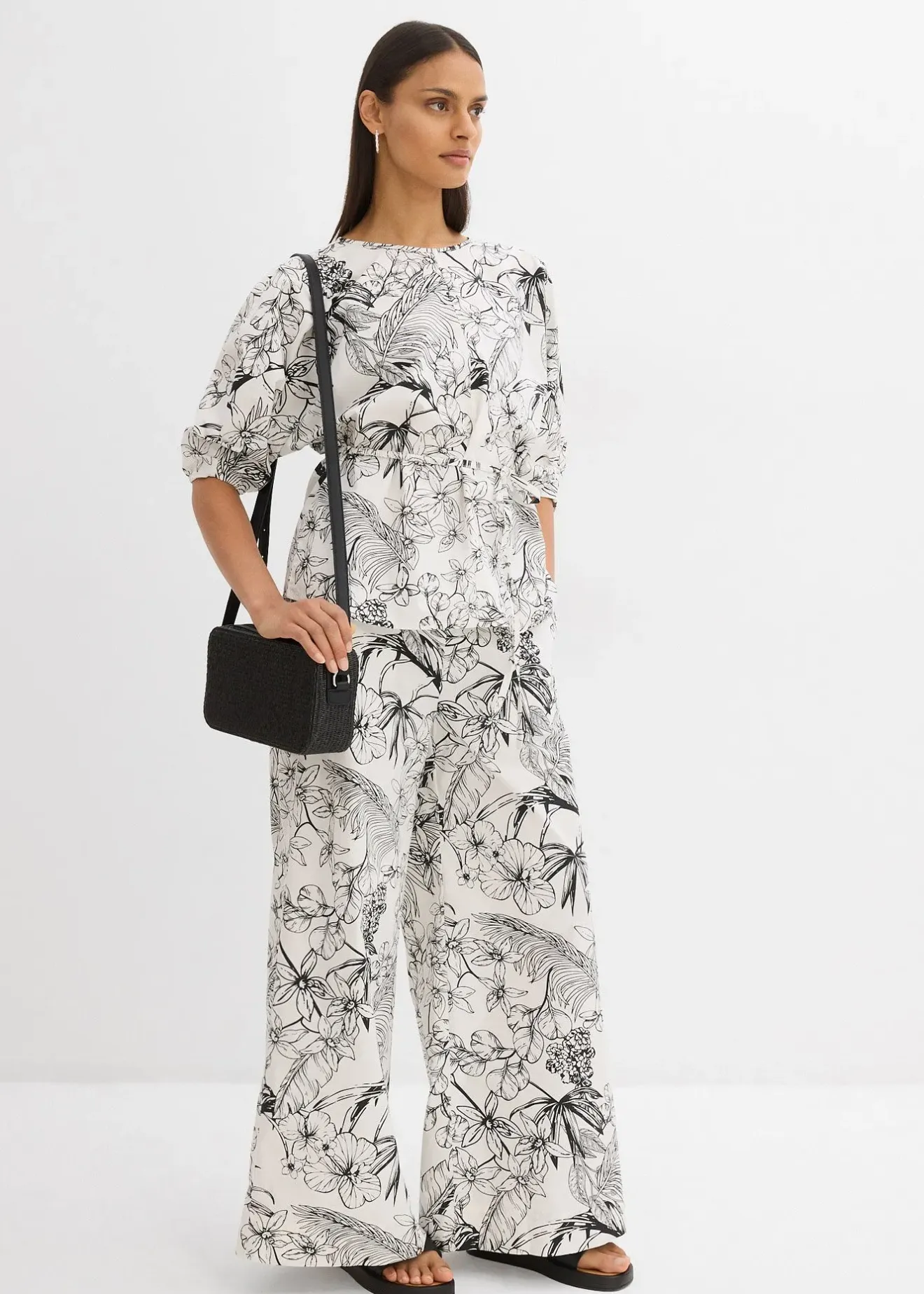 Femme bonprix Chemisiers|Blouse à manches courtes 100% coton