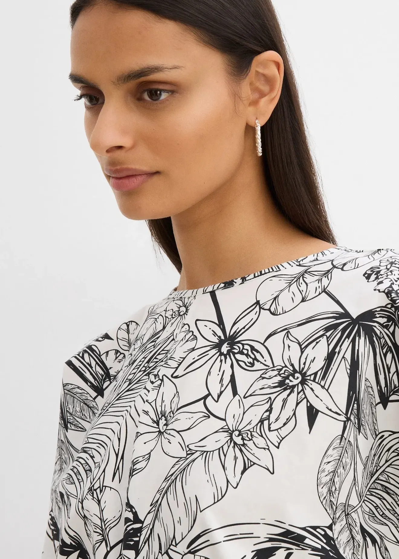 Femme bonprix Chemisiers|Blouse à manches courtes 100% coton