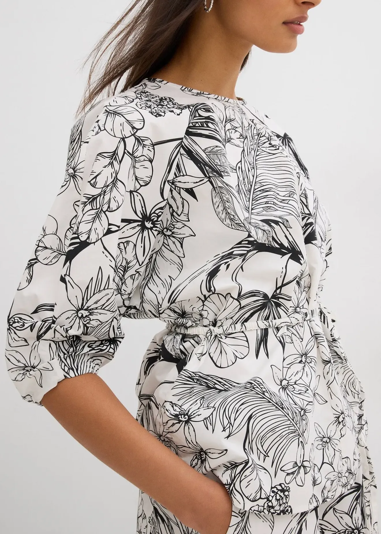 Femme bonprix Chemisiers|Blouse à manches courtes 100% coton