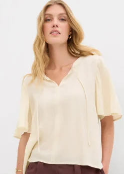 bonprix Blouse à manches papillon|Femme Chemisiers