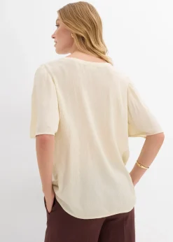 bonprix Blouse à manches papillon|Femme Chemisiers