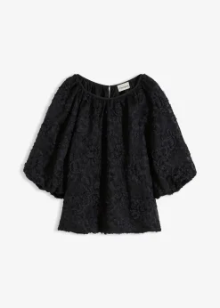 bonprix Blouse à motif floral texturé|Femme Chemisiers