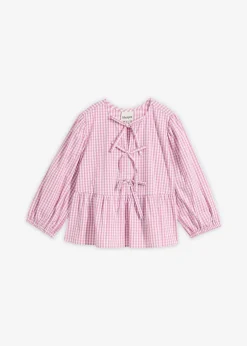 bonprix Blouse à nouettes|Femme Chemisiers