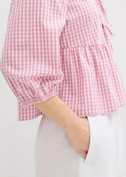 bonprix Blouse à nouettes|Femme Chemisiers