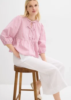 bonprix Blouse à nouettes|Femme Chemisiers