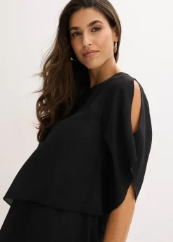 bonprix Blouse à pans, look superposé|Femme Mode Festive|Chemisiers