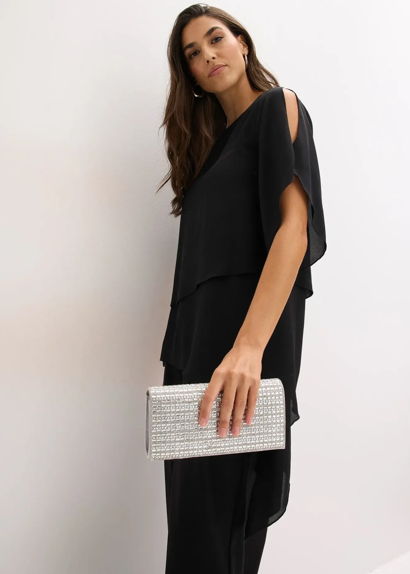 bonprix Blouse à pans, look superposé|Femme Mode Festive|Chemisiers