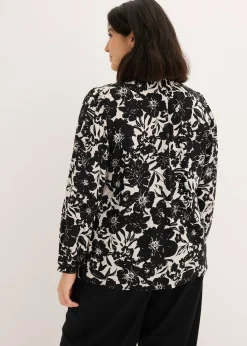 Femme bonprix Chemisiers|Blouse à rubans de dentelle
