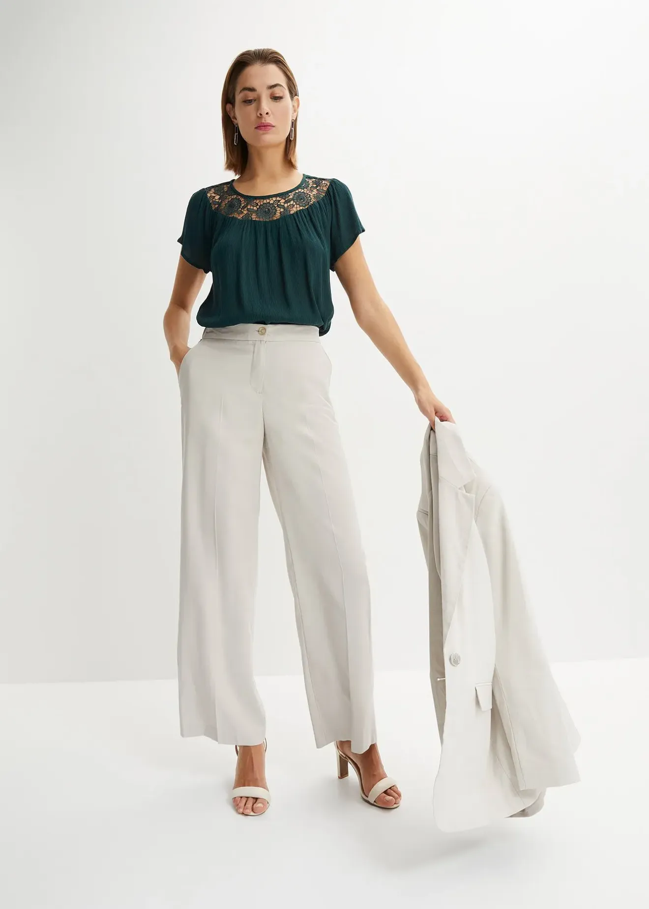 bonprix Blouse 100% viscose|Femme Chemisiers