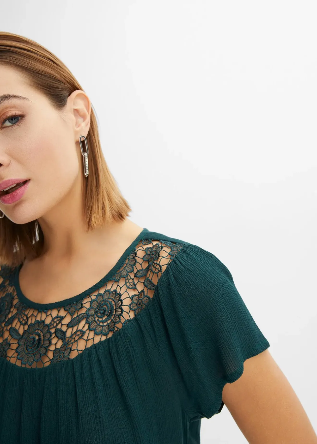 bonprix Blouse 100% viscose|Femme Chemisiers