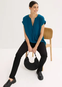 bonprix Blouse 100% viscose|Femme Chemisiers