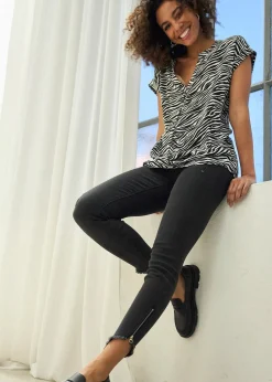 bonprix Blouse 100% viscose|Femme Chemisiers