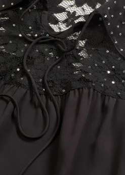 bonprix Blouse ample à dentelle|Femme Mode Festive|Chemisiers