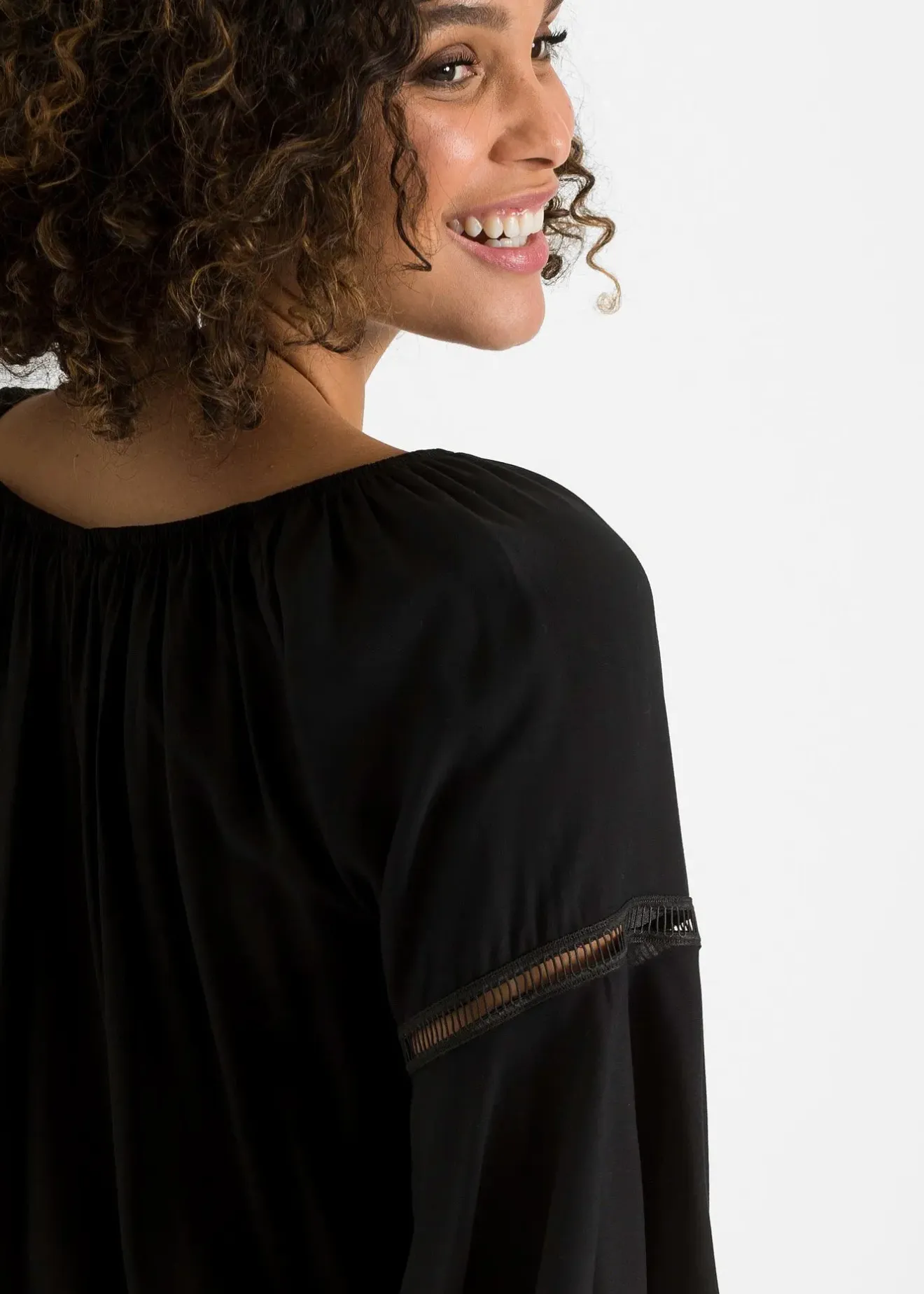 bonprix Blouse ample 100% viscose|Femme Chemisiers