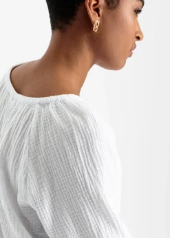 Femme bonprix Chemisiers|Blouse ample en gaze de coton