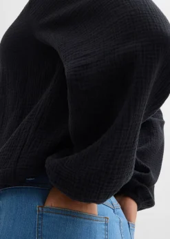 bonprix Blouse ample en gaze de coton|Femme Chemisiers