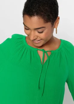 bonprix Blouse ample en gaze de coton|Femme Chemisiers