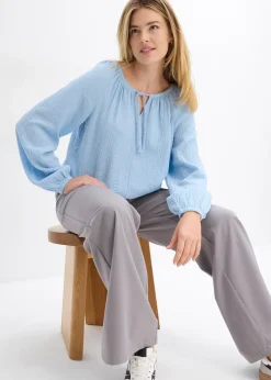 bonprix Blouse ample en gaze de coton|Femme Chemisiers